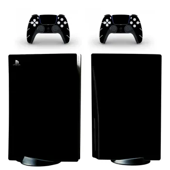 Pure Black PS5 Štandardný Disk Edition Pokožky Nálepky Kryt Kotúča, pre PlayStation 5 Konzoly & Controller PS5 Pokožky Nálepky Vinyl