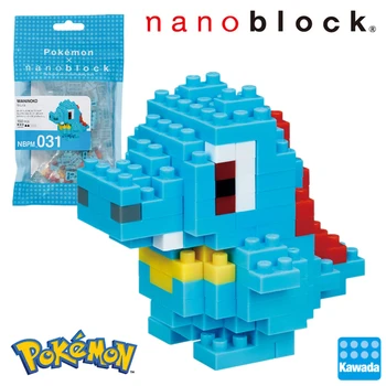Nanoblock Pokémon Pikachu NBPM_031 WANINOKO 150pcs Anime, Komiksu Diamond mini micro Blok Stavebné kamene, Tehly Hračky Hry