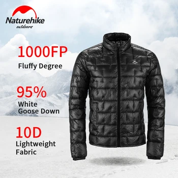 2020 Naturehike 180 g Tepelnej Dole Zimná Bunda Mužov a Žien 1000 Fluffiness Vonkajšie Ultralight Nadol Bunda Vetrolam Covercoat