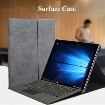 Notebook, Tablet Prípade pre Microsoft Surface Pro 3 4 5 6 Ísť PU Kožené Stojan, Kryt na Povrchu Pro 6 5 4 12.3
