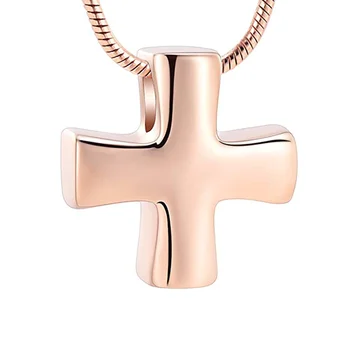 Mini Cross Urč Náhrdelník pre Popol Prívesok Pamätník Kremácie Šperky pre Ženy/Muži