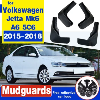 Blatníky pre Volkswagen VW Jetta A6 5C6 Mk6 6 2012~2018 Auto Príslušenstvo Blatník Mudflaps Stráže Splash Klapky Blato 2016 2017