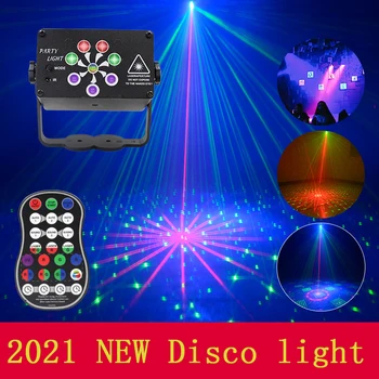 248 Vzory, DJ, Disco Svetlo Hlasové Ovládanie led Laserový Projektor Svetlo , USB Nabíjateľné Svetelný Efekt Party Show s Regulátor