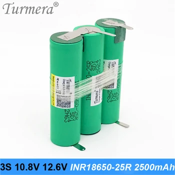 3s batéria 18650 pack 18650 2500mah batérie 25r 10.8 v 12,6 v 20a spájkovanie batérie pre skrutkovač nástroje batérie prispôsobené JAN12
