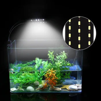 Akvárium Svetlá, LED Osvetlenie Akvária Vodných Rastlín Nepremokavé Klip-na Vodné LED X9/X7/X5/X3 EÚ Plug akvárium Svetlá Vodné