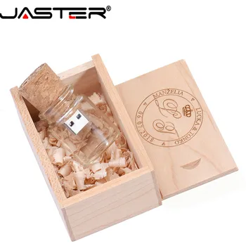 JASTER podpora laserové gravírovanie 64GB Externé Úložné drifting fľaša usb+box usb 2.0 32 GB, 16 GB 8 GB 4 GB palec riadiť vlastné LOGO