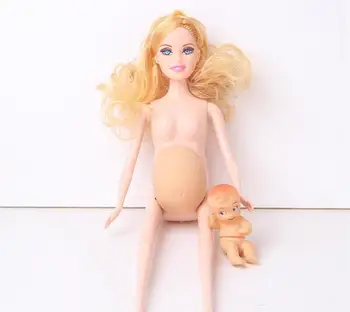 2018 1/6 bábika Vzdelávacie Reálne tehotné bábika vyhovuje mama bábiky 30 cm, mať dieťa pre barbi v jej bruško pre Dievčatá, Hračky Najlepšie