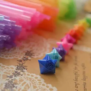 600pcs/veľa Šťastie Plastové Star Želám Star Slamy Článok Origami Zložený Papier Multicolor Slamky DIY Papier Remesiel Materiál