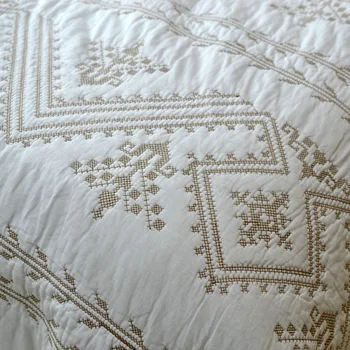 Čistá Bavlna Biele Vyšívané Deka Tri-kus Posteľ Kryt obliečka na Vankúš Kráľovná posteľná bielizeň Nastaviť 228cm*228cm 234cm*269cm Určených