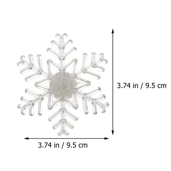 5 KS LED Svetlá Snowflake Okno Svetlá S Prísavkou Farebné LED Snowflake Svetlá Na Vianočný Večierok Okenné Dekorácie