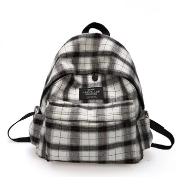 Wild batoh študentský školský batoh gingham taška veľká kapacita ľahký priedušný mužov a žien batoh cestovné školské tašky