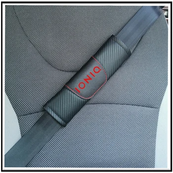 Pre Hyundai Ioniq 2ks Módne Carbon Auto Pásov Kryt Vlákna, Kožené autosedačky Pás Ramenný Pásik Auto Príslušenstvo Auto Styling