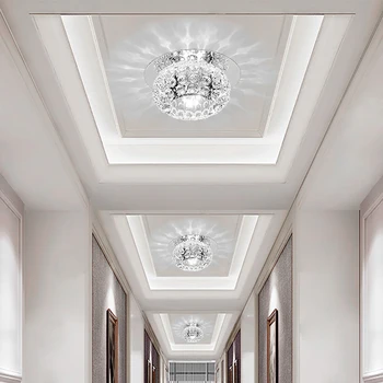 5W Crystal LED Stropné svietidlo Uličkou Svetlá Chodba Lampa Hala Obývacia Izba, Spálňa Osvetlenie Romantický Domov Hotel Dekorácie