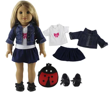 Módne Bábiky Oblečenie Nastaviť Hračky Oblečenie, Oblečenie pre 18-palcové American Doll Ležérne Oblečenie Mnoho Štýl pre Výber X116