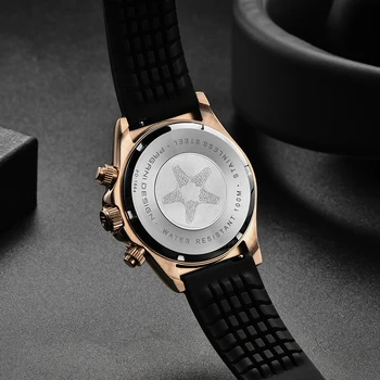 PAGANI DIZAJN 2020 Nové silikónové mužov automatický dátum hodinky quartz športové mužov chronograf zafírové sklo módne hodinky Japonsko VK63