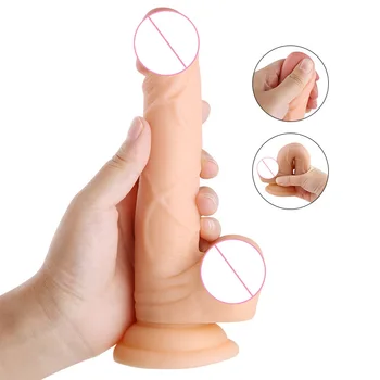 Silné prísavky Realistické Dildo pre Ženy G-spot Análny Orgazmus Plug Bullet Vibrátor Erotické, Sexuálne Hračky pre Dospelých Žien Sex Produkt