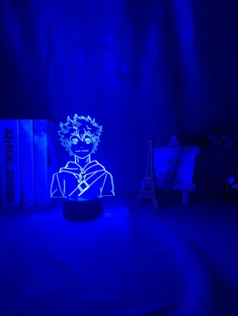 Anime Akryl Led Nočné Svetlo Haikyuu Shoyo Hinata Obrázok pre Deti Spálňa Decor Nočného Pohode Manga Gadget Dieťa stolná Lampa