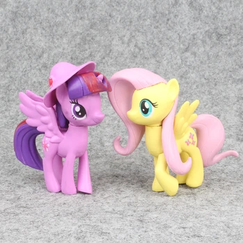 6pcs/set Môj Malý Pony Anime Obrázok Modelu Hračka 9 CM PVC Údaje Bábika Zberateľskú Hračky Detí, Narodeniny, Vianočné Darčeky