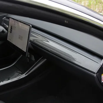 Koberec Dash mat Pre Tesla Model 3 2017-2020 Auto Tabuľa Nežnej Pokrytie Čiernym bloky prachu znižuje hluk auto príslušenstvo