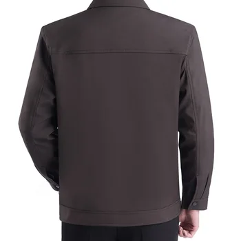 V strednom veku a starší muži otca kabát samcov na jar v strednom veku bunda tenké časti pánske sako otec voľné tričko W374