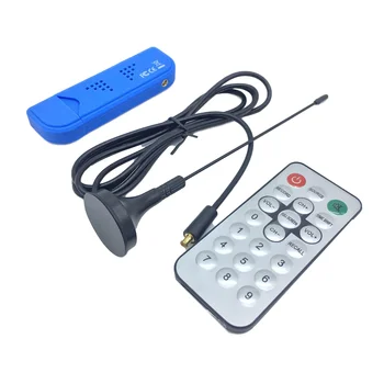 TV Tuner USB2.0 Modré TV Stick DAB FM DVB-T RTL2832U R820T SDR RTL-SDR Modul Stick Digitálny TV Prijímač IR Diaľkové ovládanie S Anténou
