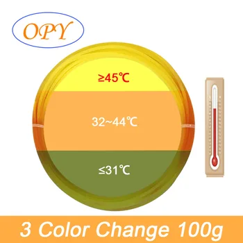 3D Teplota Zmena Farby Vlákna Gradient Thermochromic 3 Farba Sivá, Oranžová, Žltá Červená Zelená Modrá Thermosensitive 10m 100g