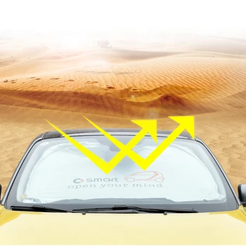 Auto predné sklo clonu kryt okno slnečník auto styling strešným UV ochrany príslušenstvo pre nové inteligentné 453 fortwo forfour