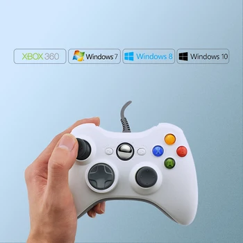 GTIPPOR USB Káblové Gamepad Pre Xbox 360 Ovládač Pre Úradný Microsoft PC ovládač Pre Windows 7 8 10