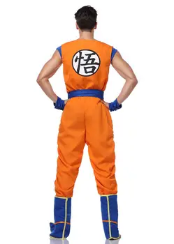 Dospelí Muži Anime Goku kostým, Oblek vianočný kostým nastaviť Fantázie Halloween Cosplay Oblek