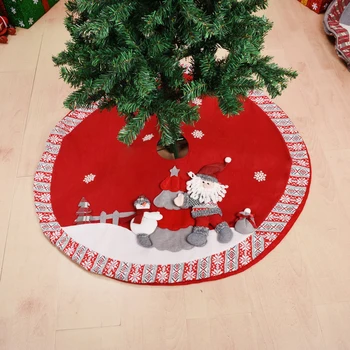 90 cm Plus Vianočný Stromček Sukne Handričkou Vianočný stromček koberec Party Dekorácie Nový Rok strom Ornament adornos de navidad