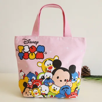 Disney nové letné prenosné plátno taška cartoon mickey Minnie mouse kabelky študent nástroj drobnosti taška kapsičky dámy látkové taška