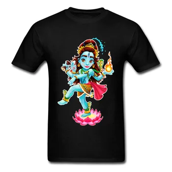 Tanec Shiva Tričko Muži T-Shirt Om Topy Boh Tees Hinduizmus T Shirt Vlastné Mikiny Veľkoobchod S Roztomilý Šaty, Bavlna