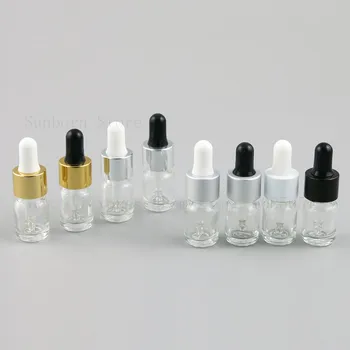 3ML Mini Prázdne Kvapkadla Prenosné Fľaše Aromaterapia Esenciálny Olej Vzorky Fľaša so skleneným Okom Kvapkadla 20PCS