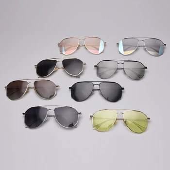 Peekaboo retro nadrozmerné polarizované slnečné okuliare uv400 kovov kvalitné nepravidelný ženy slnečné okuliare pre mužov 2020 nový rok darčeky