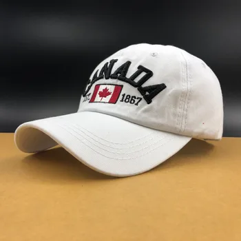 Jiangxihuitian 2019 Hot jednoduché Kanada List Výšivky šiltovky Snapback klobúk pre Mužov, Ženy, Voľný čas Klobúk spp veľkoobchod