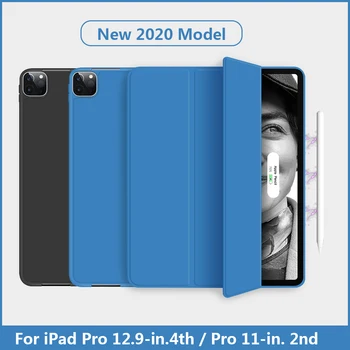 Pre iPad Pro 12.9 Prípade 4. Generácie 2020 Vzduchu 4 10.9 Prípade S Ceruzkou Držiak Pro 11 Kryt Multi - Násobne PU Silikónové Funda Capa