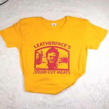 Hillbilly Zábavné Texaského Masakru motorovou Pílou T Shirt Leatherface horor bojovník sekající niečím film 70. rokov Graphic tee Všetkých Veľkostí Topy Tees Tumblr