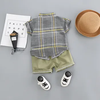 2020 Chlapčenské odevy sady letné módy baby detský prehoz-krátke rukávy T-shirt + šortky 2 ks oblek pána, oblečenie pre deti