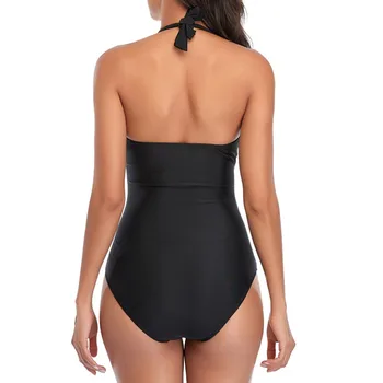 Nový Sexy Žena Plus Veľkosť jednodielne Plavky Zatvorené Plavky s Push Up Tela Žien Plávať plavky Plážové Kúpalisko Bather 2021