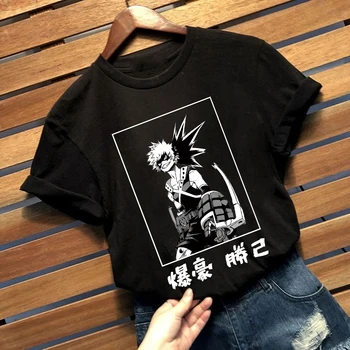 2020 Hot Anime, Môj Hrdina Akademickej obce Tričko Ženy Móda Bakugou Katsuki T-shirt Grafické Japonský Tričko