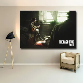 Hra Plagát Posledný Z Nás Tlačiť Zombie Survival Horor Akčné HD Plagát Plátno na Maľovanie Moderného Domova pre Wall Art