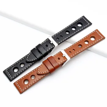 Originálne Kožené Watchband pre Galaxy Hodinky Remienok 20 mm 22 mm 24 mm Sledovať Kapela Tissote Timex Omega Zápästie Náramky