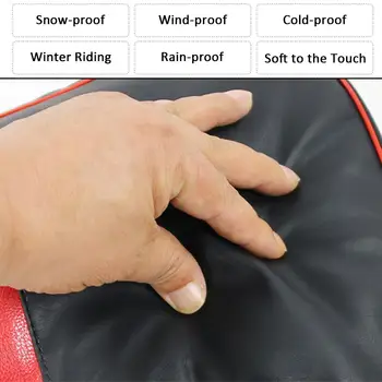 Zima Zima-dôkaz Hrubé Teplé Oblečenie Kožené Vetru Nepremokavá Electromobile Elektrický Motocykel Riadidlá Rukavice