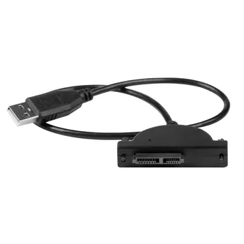 USB 2.0 7+ 6 PIN SATA CD-ROM Optickej Jednotky Adaptér Kábel pre Prenosný Počítač AS99