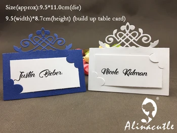 AlinaCraft REZANIE KOVOV ZOMRIE rez koruny hostiny, svadby mieste tabuľky nastavenie držiaka karty Album paper craft punč umenie fréza