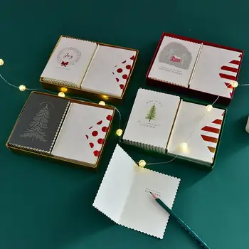 12/16/18pcs Veselé Vianoce Mini Pohľadnice Nastaviť Nový Rok Darčekové Karty Natal Navidad 2020 Vianočné Dekorácie Pohľadnicu