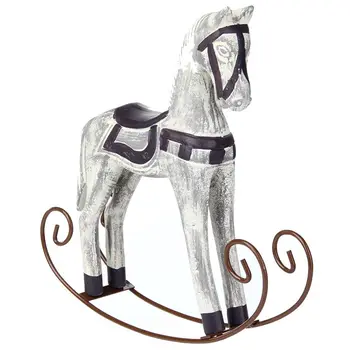 Moderná Európa Štýl Trójsky Kôň Socha Svadobné Dekor Drevo Kôň Retro Domáce Dekorácie Príslušenstvo Hojdací Kôň Ornament Dary