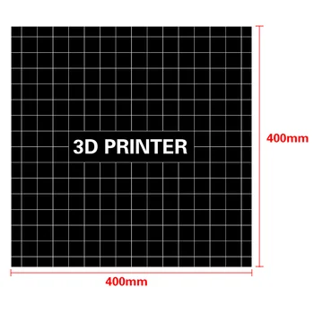 400*400mm 3D Tlač Stavať Povrchu Heatbed Platformu Nálepky, Tlač Posteľ Pásky List pre CR-10S 3D Tlačiarne Príslušenstvo