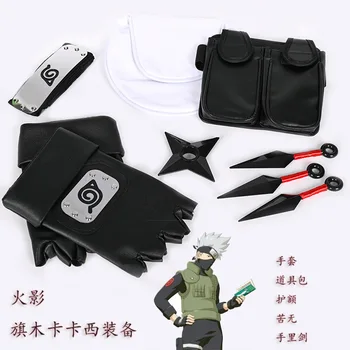 Anime Naruto Cosplay Rekvizity Zbierky Plastové Kunai Shuriken Ninja Zbrane Tašky, rukavice, Nastavený pre Halloween Hračky