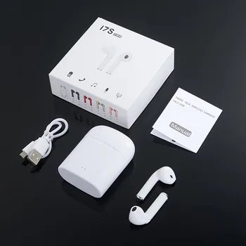 GutsyMan Veľkoobchod 10 ks i7s TWS Mini Bezdrôtové Bluetooth Stereo Slúchadlá Slúchadlá Slúchadlá S Nabíjanie Box maloobchodných balíkov